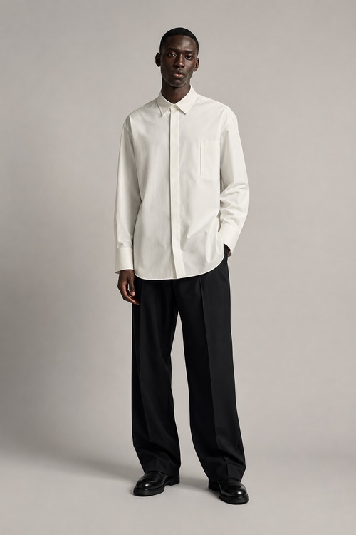 Architectural Oversized Poplin Shirt
