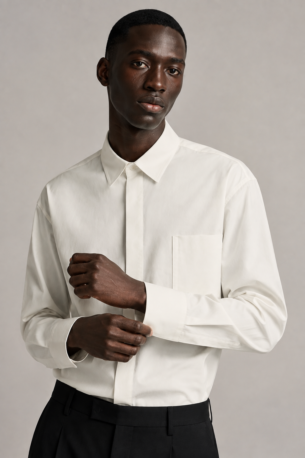 Architectural Oversized Poplin Shirt