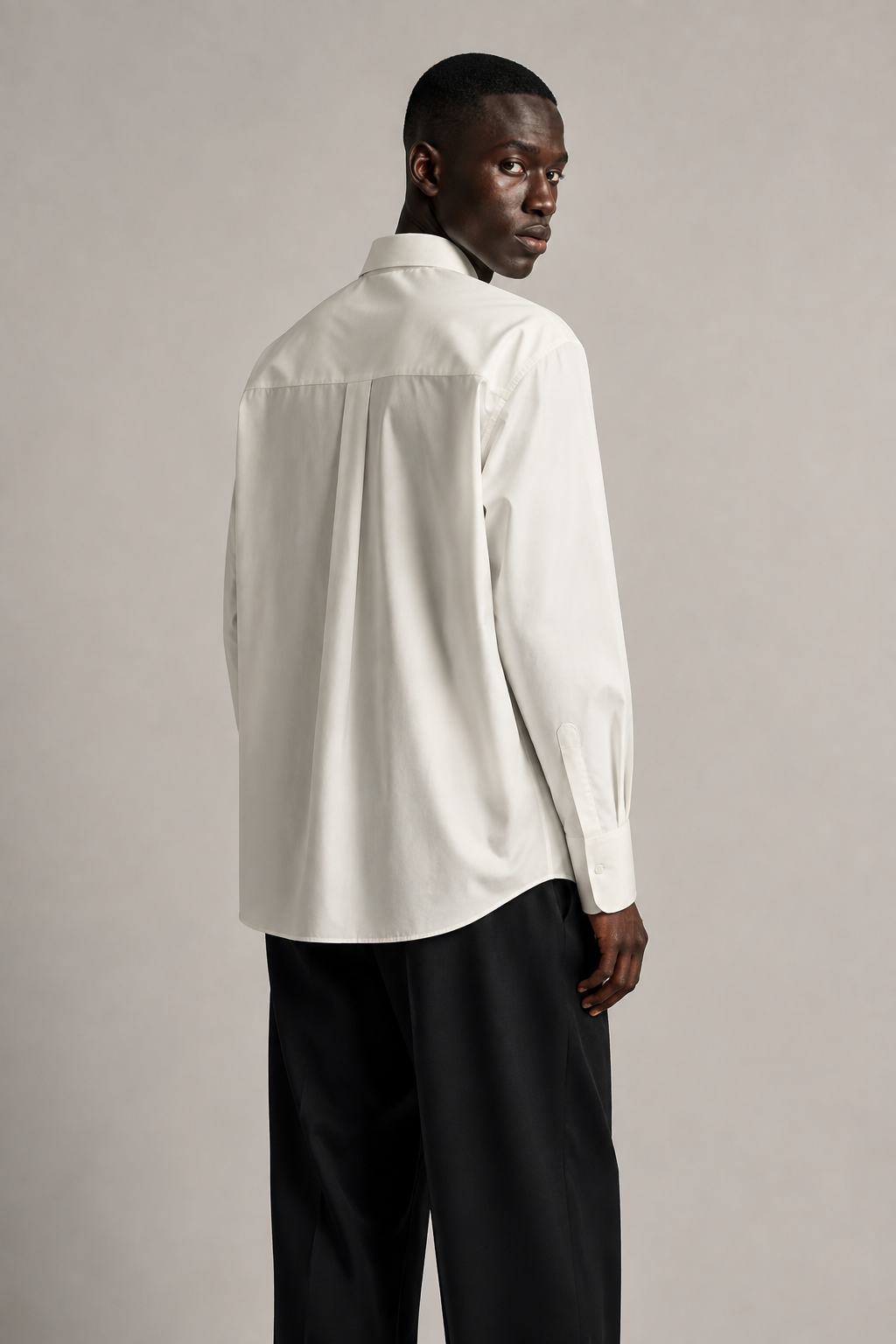 Architectural Oversized Poplin Shirt