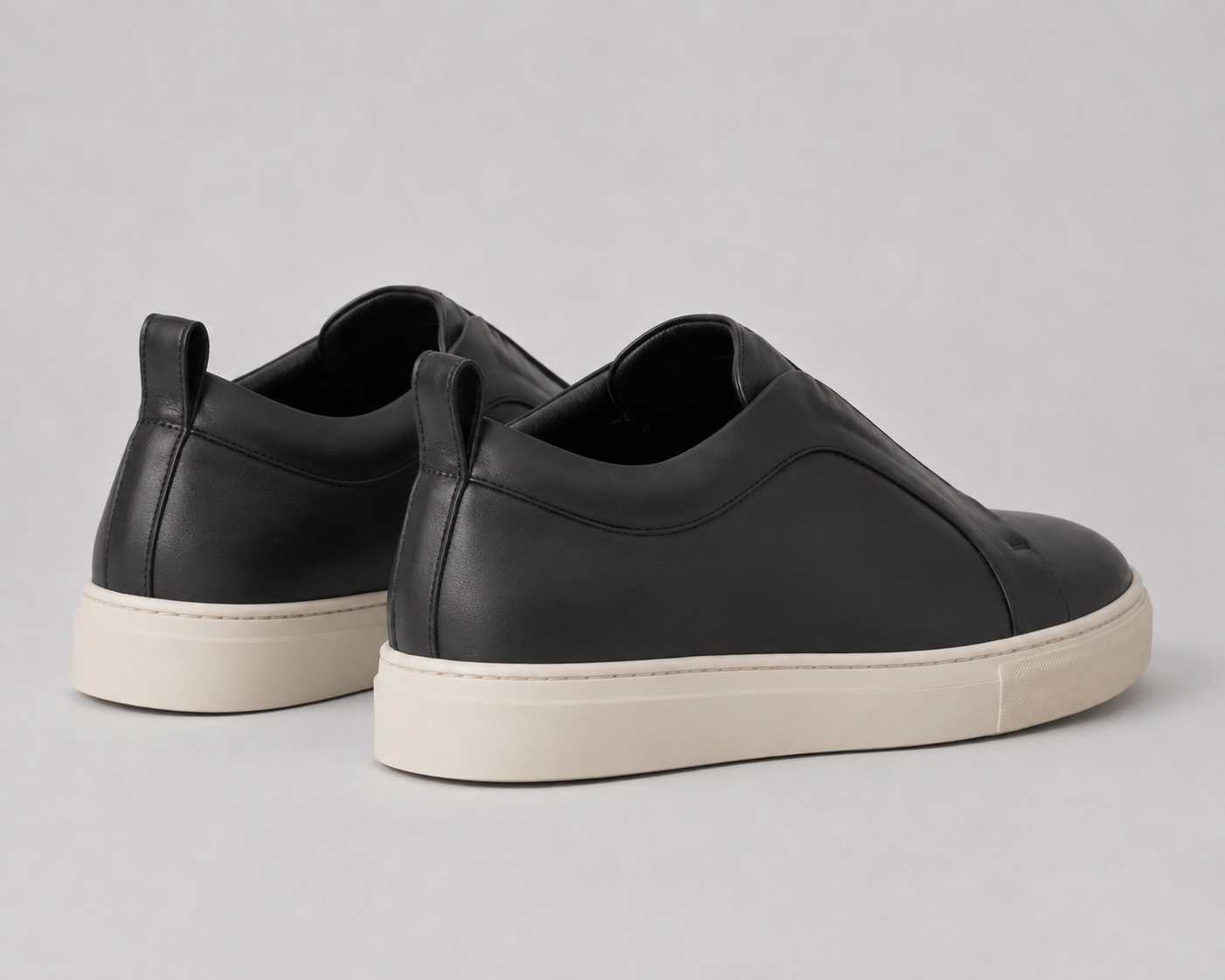Asymmetric Leather Sneakers