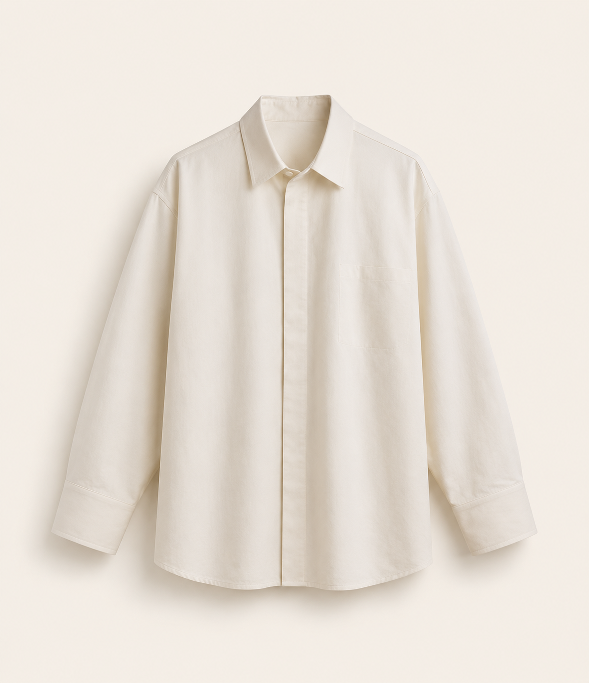 Architectural Oversized Poplin Shirt
