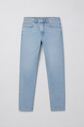 Slim-Tapered Washed Denim Jeans