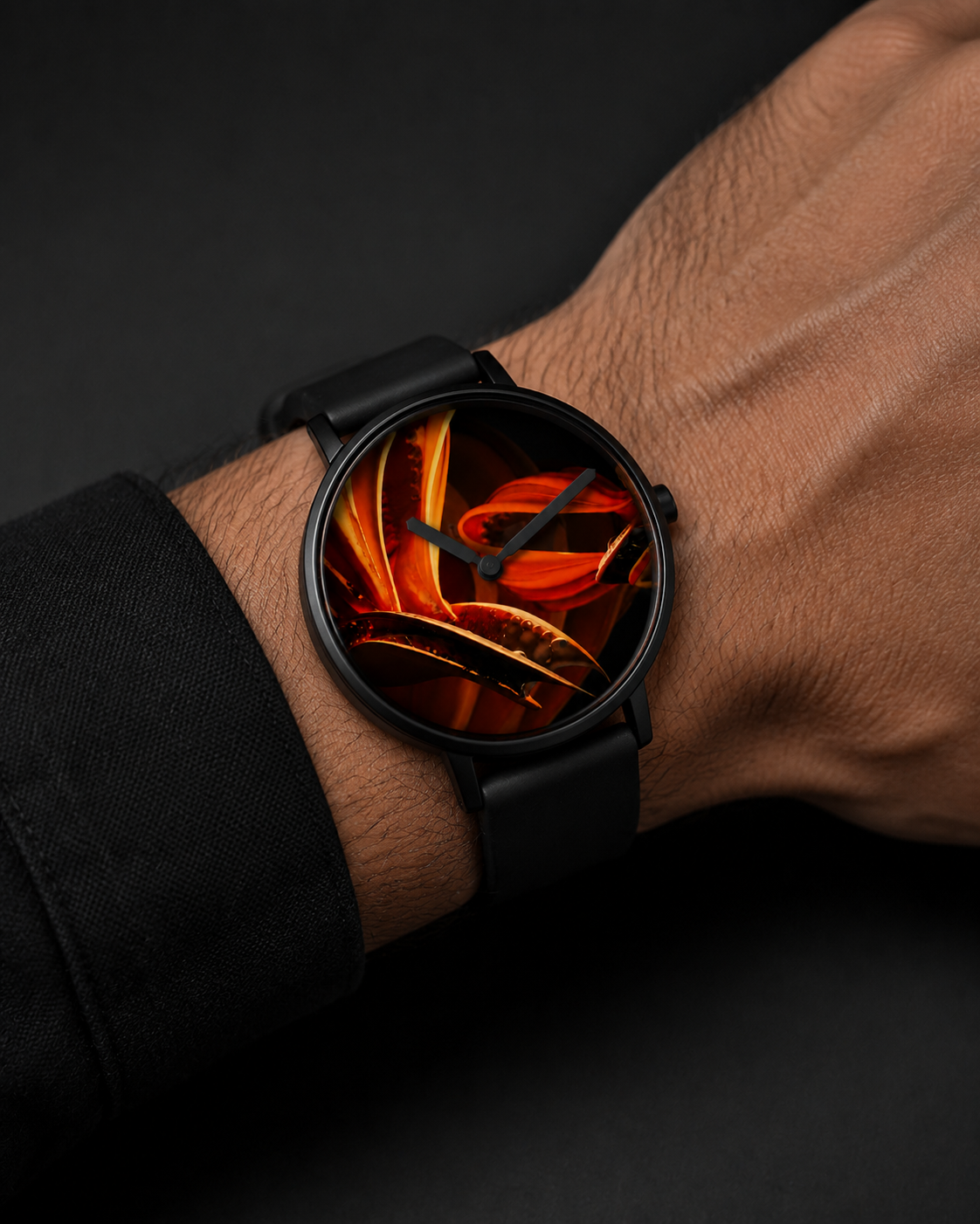 Minimalist Graphic Dial Watch